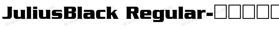 JuliusBlack Regular字体转换